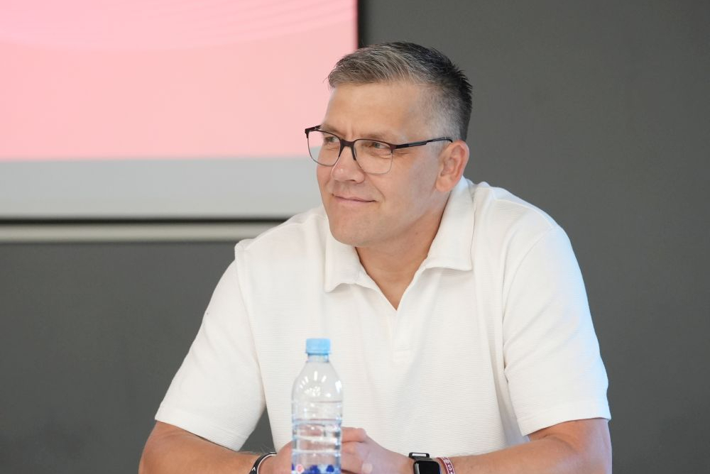 Latvijas vīriešu handbola izlases jaunais treneris Margots Valkovskis.