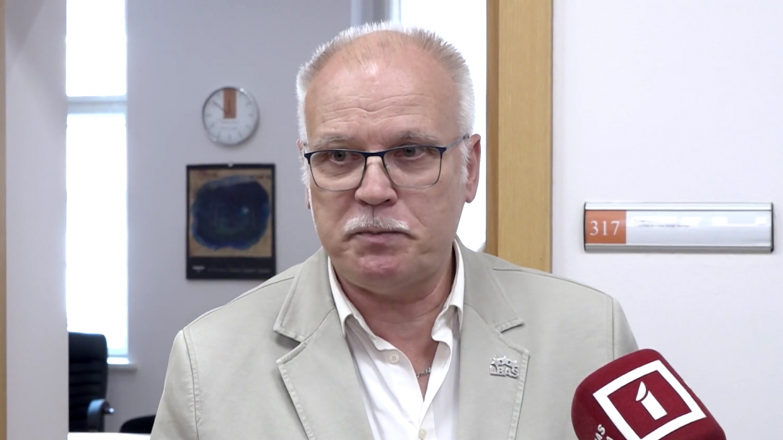 Latvijas Veselības un sociālās aprūpes darbinieku arodbiedrības priekšsēdētājs Valdis Keris.