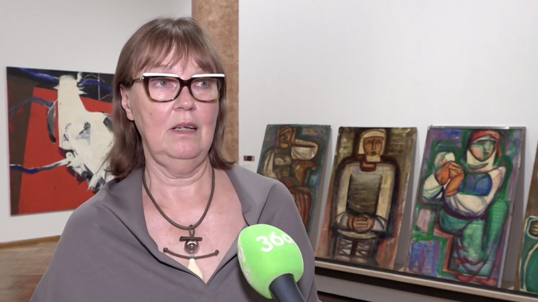 Sandra Krastiņa, izstādes kuratore un dizainere. 