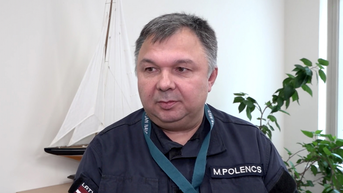 Latvijas Nacionālo bruņoto spēku Jūras spēku komandieris Māris Polencs.