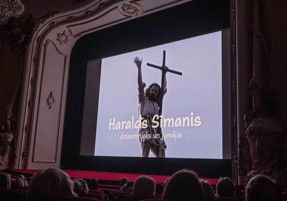 Dokumentālās filmas “Haralds Sīmanis. Dziesminieks un jumiķis” pirmizrādē.