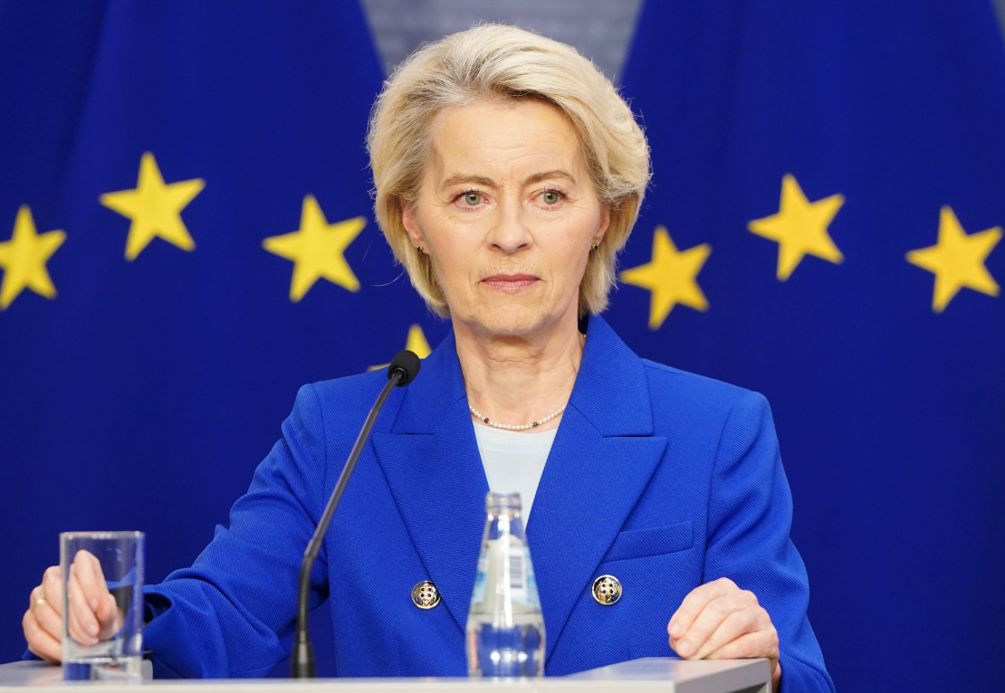 Eiropas Komisijas priekšsēdētāja Urzula fon der Leiena piedalās preses konferencē pēc tikšanās ar Ministru prezidenti Ministru kabinetā.