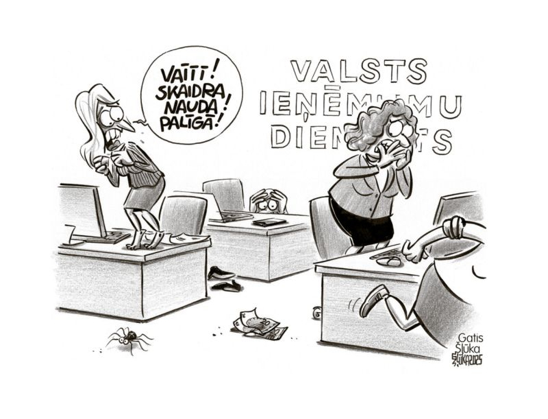 Zīmē Gatis Šļūka. Skaidra nauda! Palīgā! 