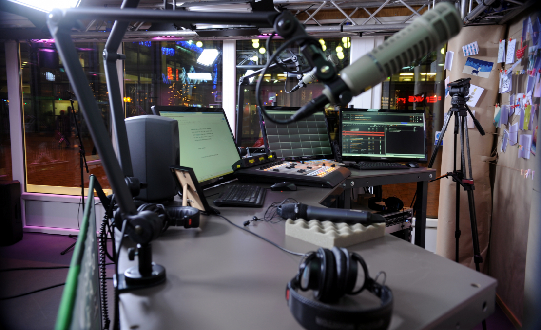 Radio studija. Ilustratīvs attēls. 