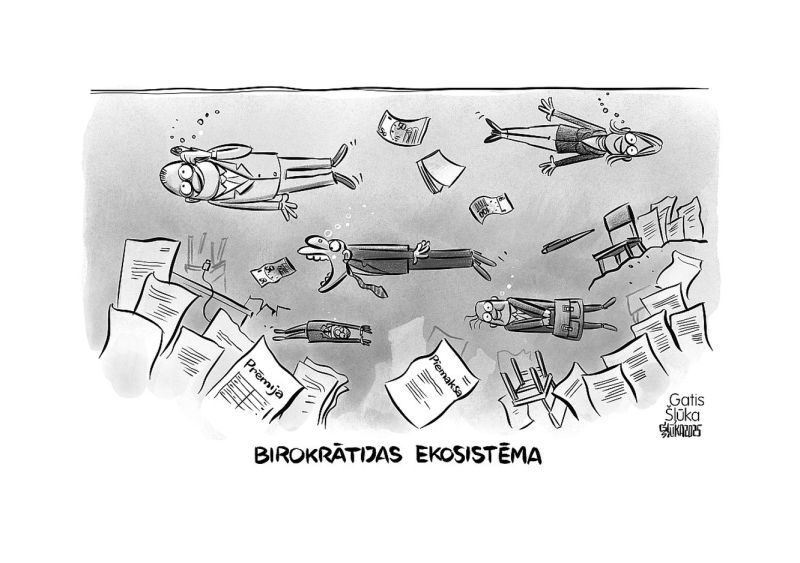 Zīmē Gatis Šļūka. Birokrātijas ekosistēma