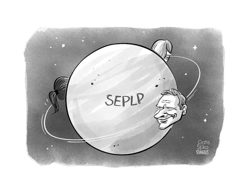 Zīmē Gatis Šļūka. Pastāvīgais SEPLP pavadonis