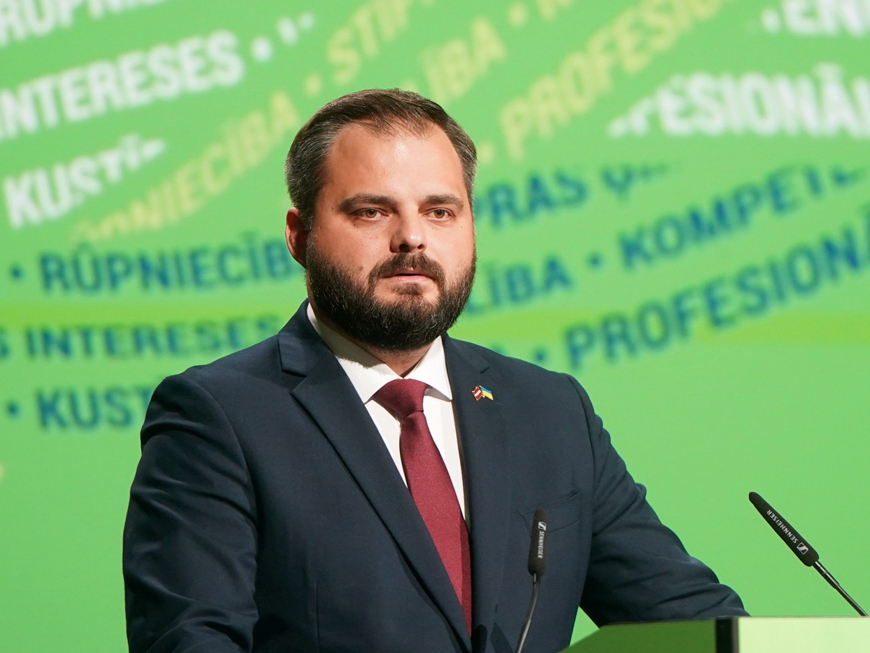 Partijas “Jaunā Vienotība” frakcijas vadītājs Saeimā Edmunds Jurēvics. 