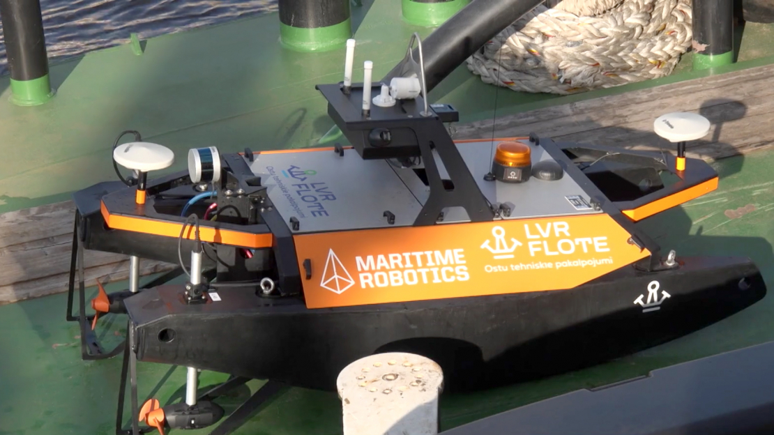Latvijā ražotie dronie un robotkuģi atvieglo ostu darbību.