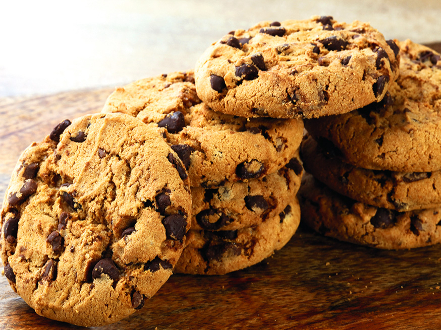 Cepumi ar šokolādes gabaliņiem.