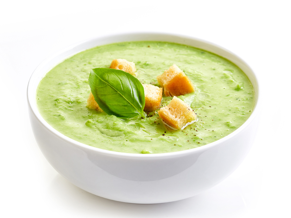 Brokoļu un siera zupa.