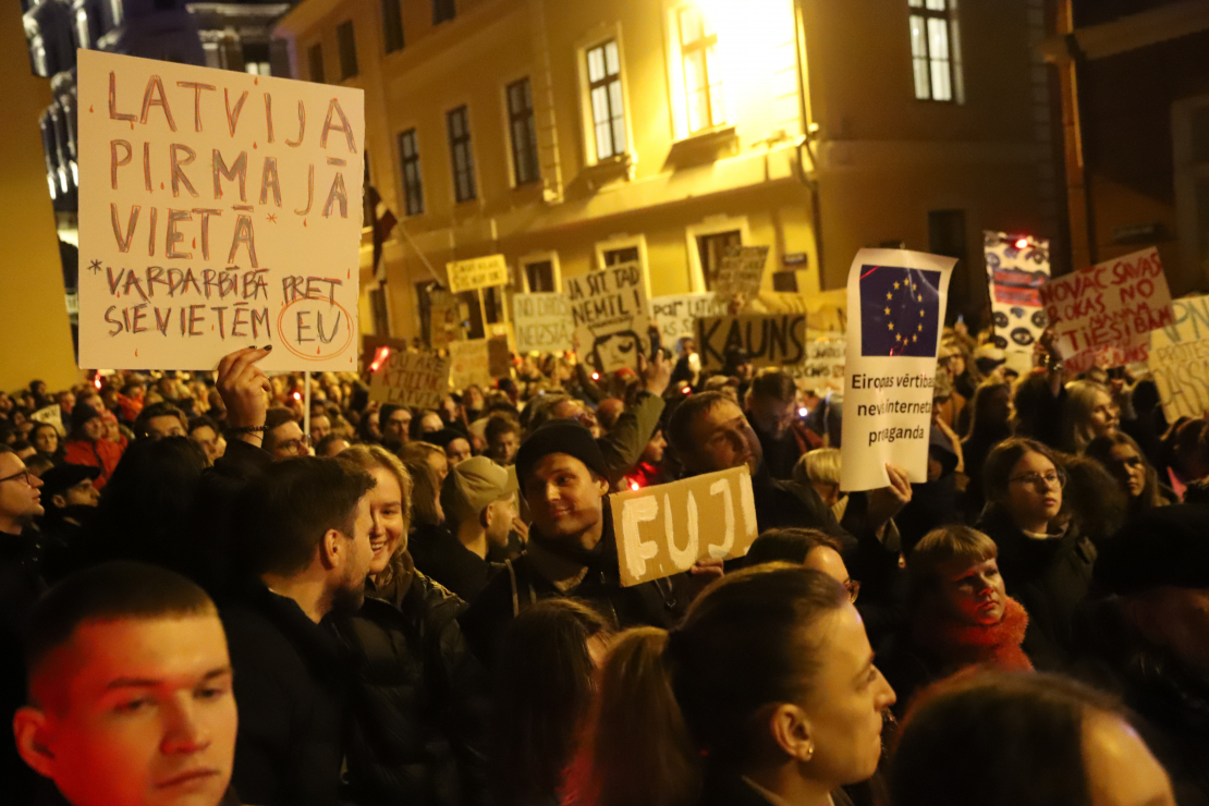 Protests pret izstāšanos no Stambulas konvencijas.