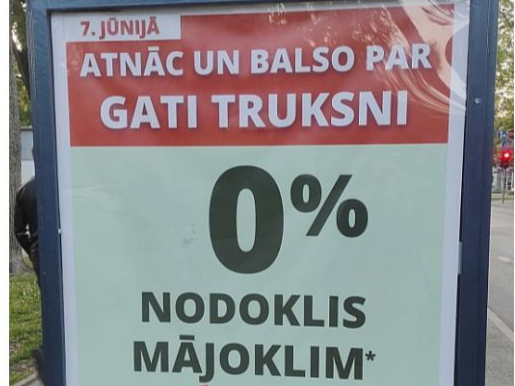 Pirms pašvaldību vēlēšanām šopavasar Gatis Truksnis uz reklāmas plakātiem pilsētā jūrmalniekiem solīja 0% nekustamā īpašuma nodokli mājokļiem, kuru kadastrālā vērtība ir līdz 100 000 eiro. Tagad deputāts teic, ka valsts likumi aizliedzot pašvaldībām noteikt 0% nodokli, tādēļ pieņemts lēmums par maksimāli lielāko atlaidi – 90%. Kā redzams, arī solījums par to, cik vērtam mājoklim šī atlaide tiks piemērota, nav izdevies līdz galam...
