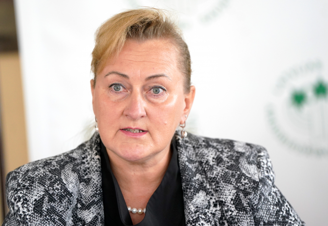 Latvijas Sabiedrisko pakalpojumu un transporta darbinieku arodbiedrības "LAKRS" priekšsēdētāja Inga Vējiņa.