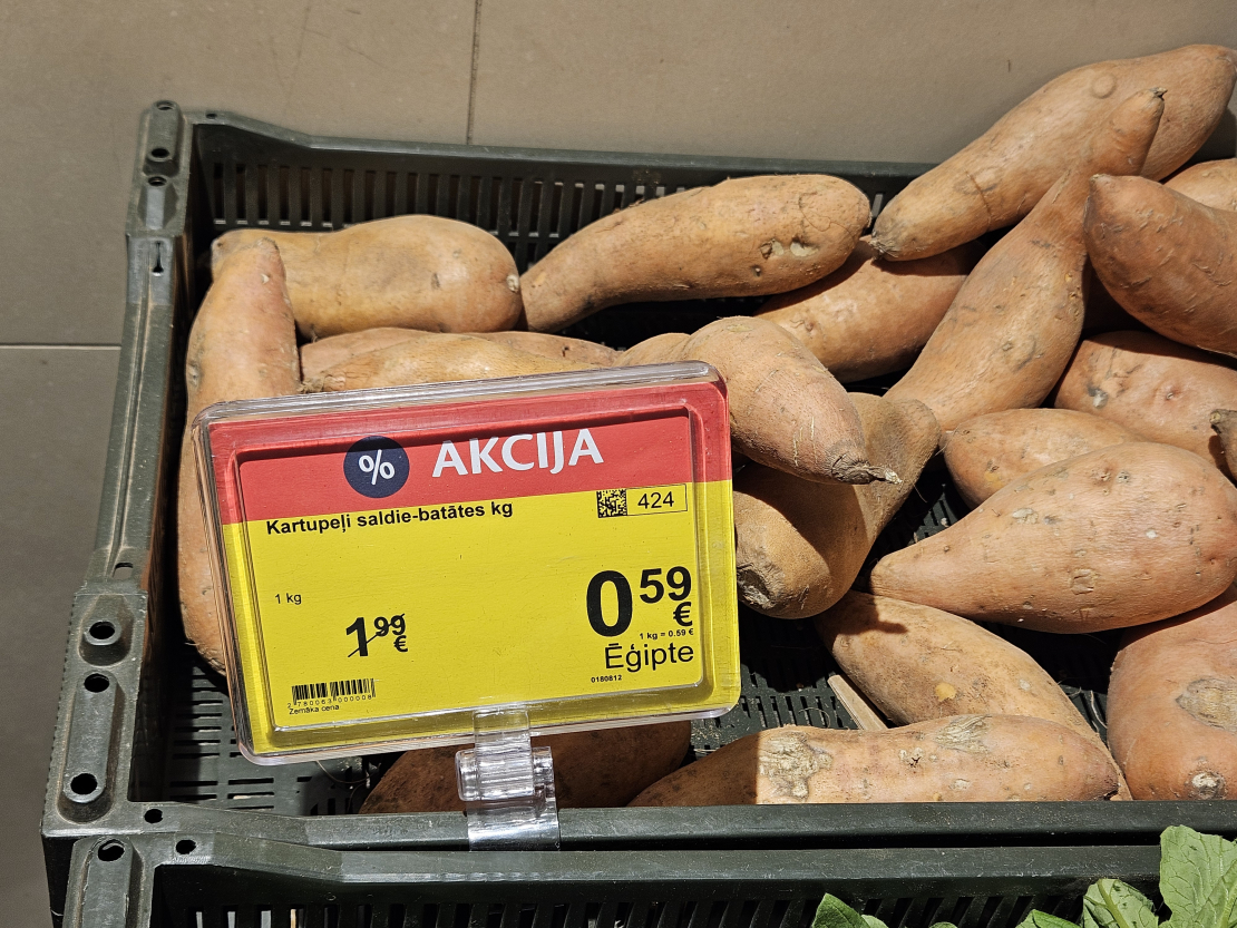 Saldie kartupeļi Batātes (Ēģipte). Maxima, Latgales iela 118.