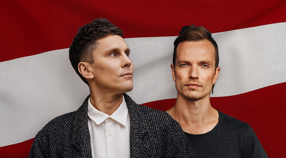 Jānis Šipkēvics (no kreisās) un Reinis Sējāns Liepājas koncertzālē "Lielais dzintars" piedalīsies projektā "Ieklausies Dvēseļu putenī".