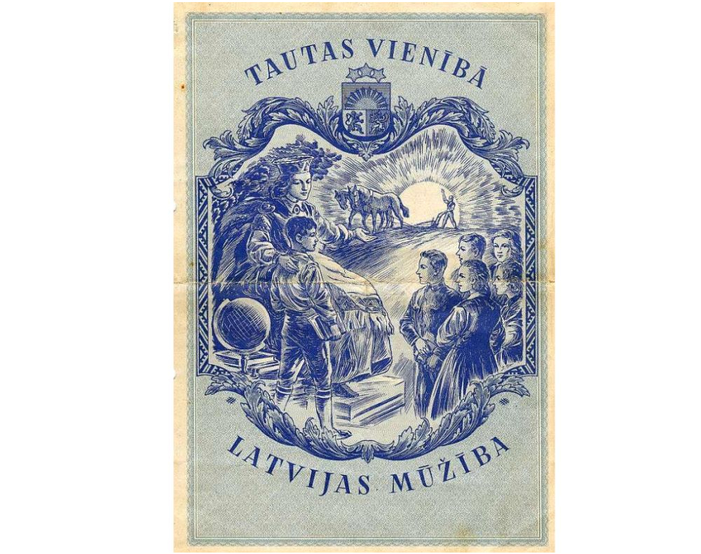 20. gs. 30. gadu nogales skolēna liecība.