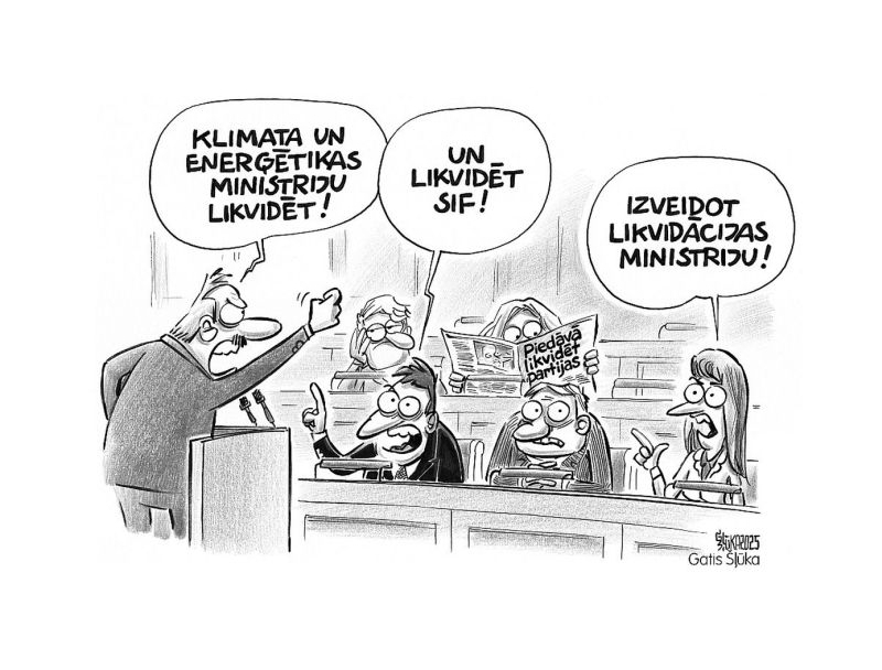 Zīmē Gatis Šļūka. Izveidot Likvidācijas ministriju!
