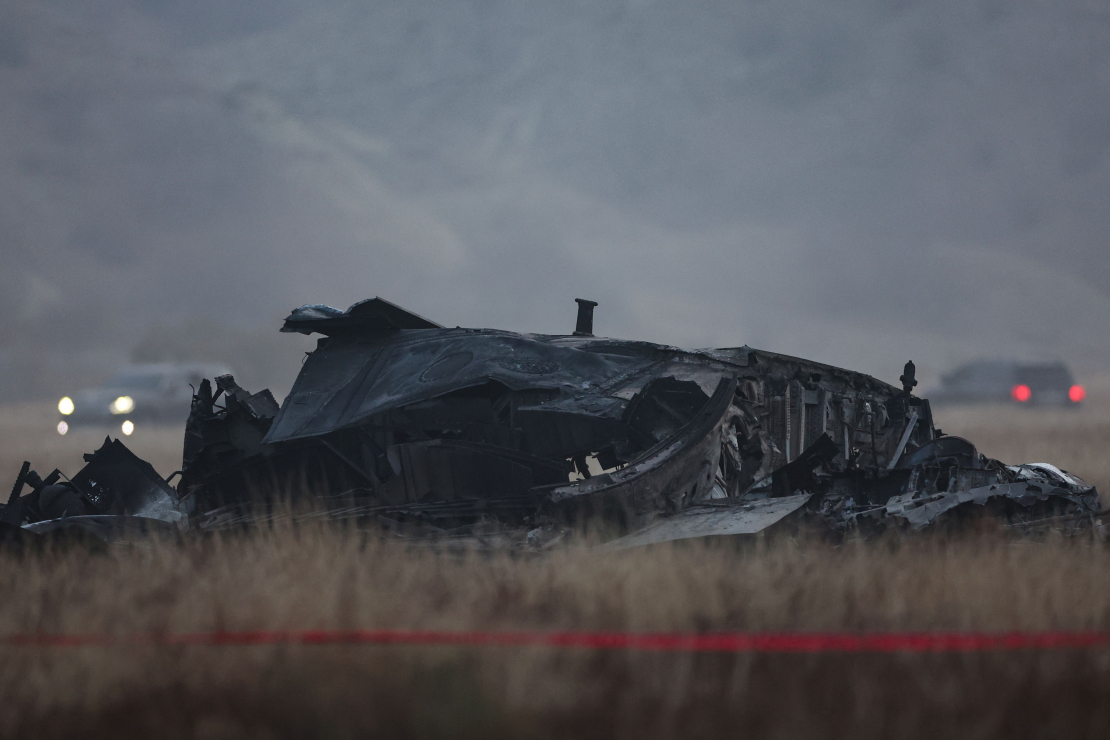 Turcijas armijas lidmašīnas avārijas vieta Gruzijā.