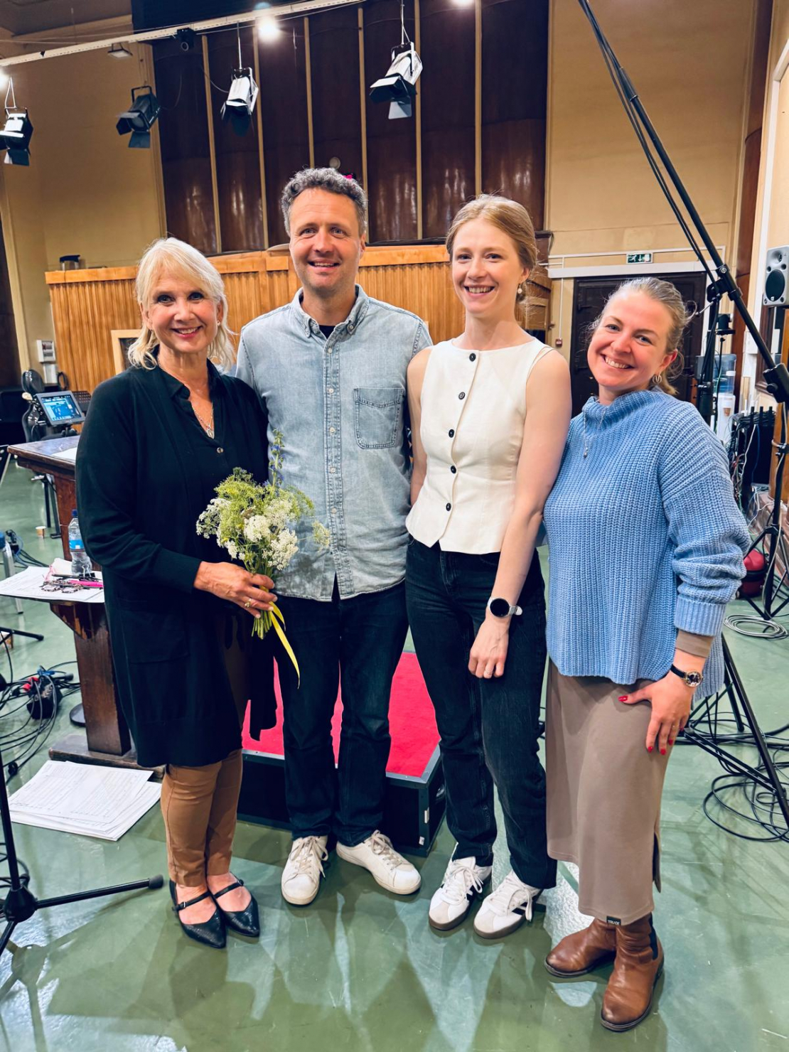 Foto no ieraksta procesa Latvijas Radio 1. studijā.