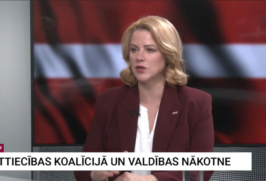 Evika Siliņa TV24 raidījumā "Ziņu TOP".