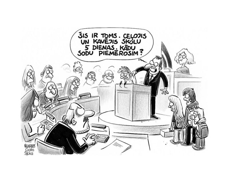 Zīmē Gatis Šļūka. Kādu sodu piemērosim?