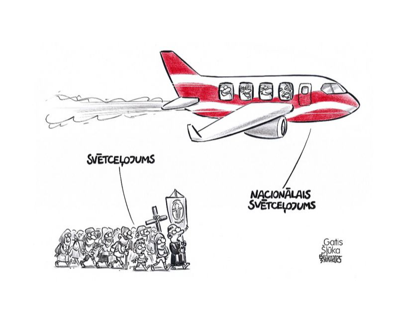 Zīmē Gatis Šļūka. Nacionālais svētceļojums