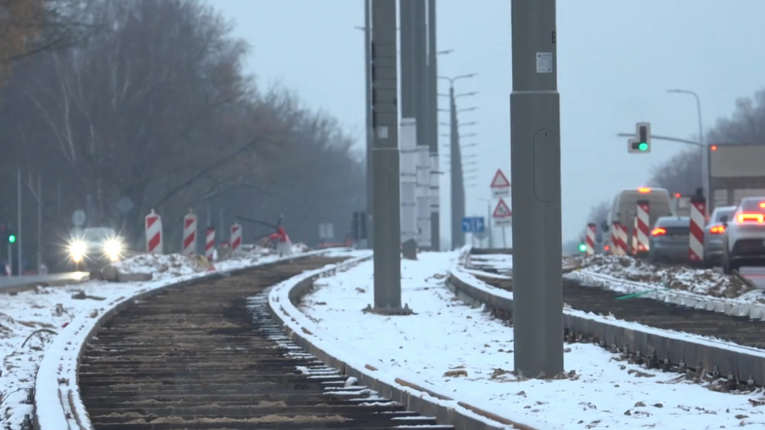 Pagarinātajā 7. tramvaja līnijā izbūvēti jau 95% sliežu.