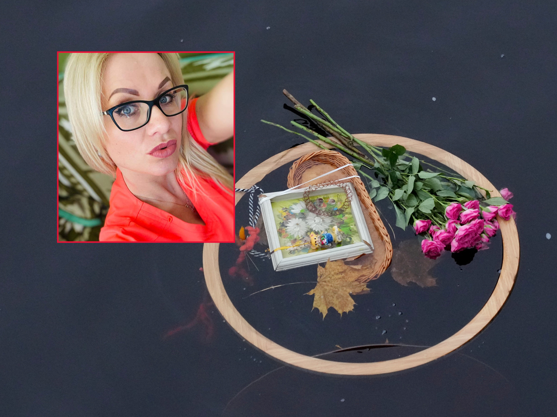 Ziedi un piemiņas lietas Daugavā starp Akmens un Vanšu tiltu, kur 27. novembrī vieglā automašīna iebrauca upē un nogrima.