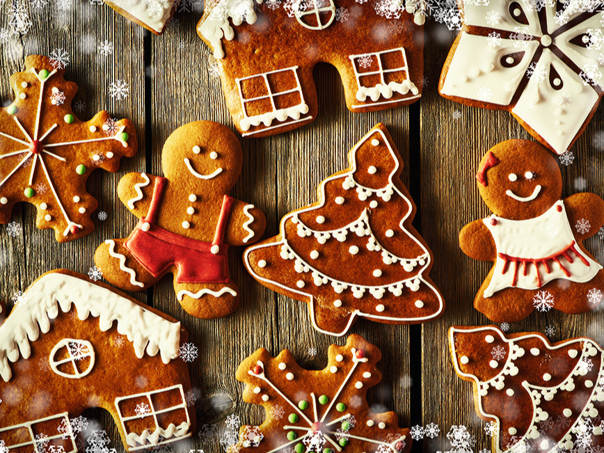 Piparkūkas ar glazūru.