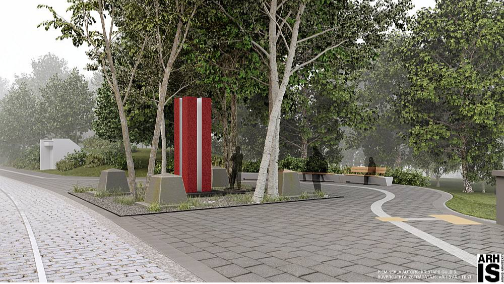 Piemineklis "Svešo varai spītējot" tiks veidots Rīgas vēsturiskajā centrā Radio ielā 1. Okupācijas muzeja pārstāvji uzsver, ka pilsētvidē izvietotās nacionālās identitātes zīmes šodien apliecina sabiedrības vērtības un stāsta Latvijas vēsturi.