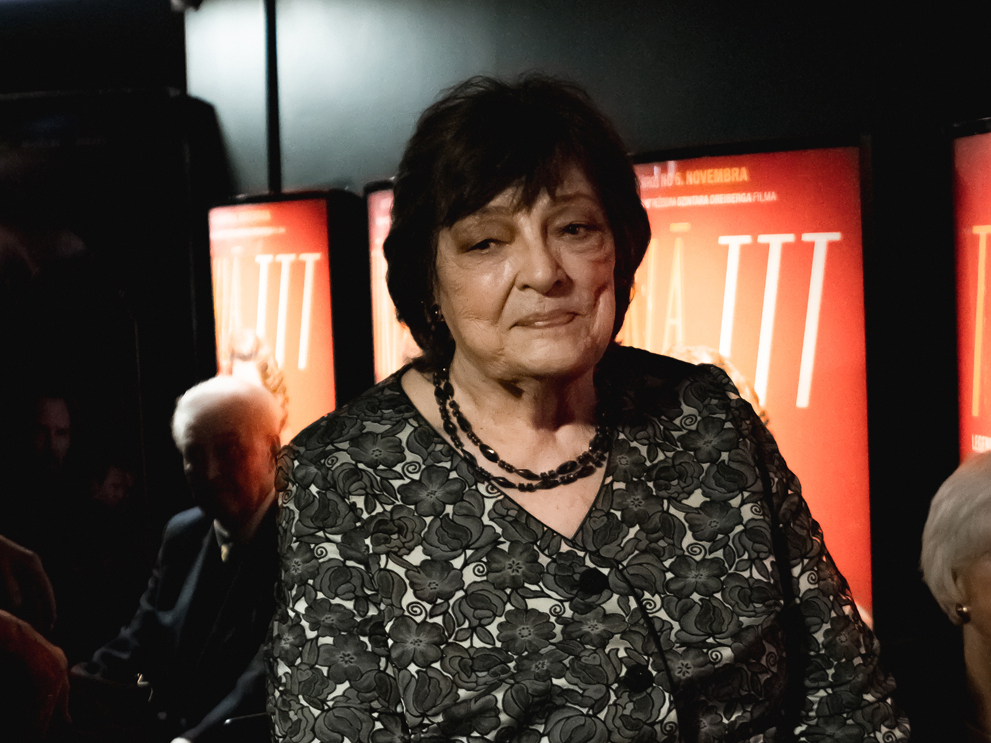 Skaidrīte Smildziņa-Budovska pēc spēlfilmas ″Tīklā. TTT leģendas dzimšana″ pirmizrādes.