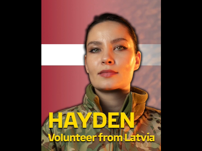 Ekrānuzņēmums no Ukrainas Ārzemju rekrutēšanas centra "X" profila.