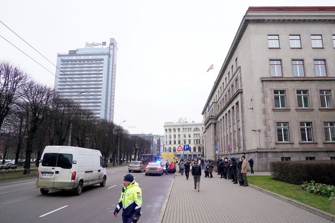 Protests pret autoceļu lietošanas nodevu komercauto līdz 3,5.