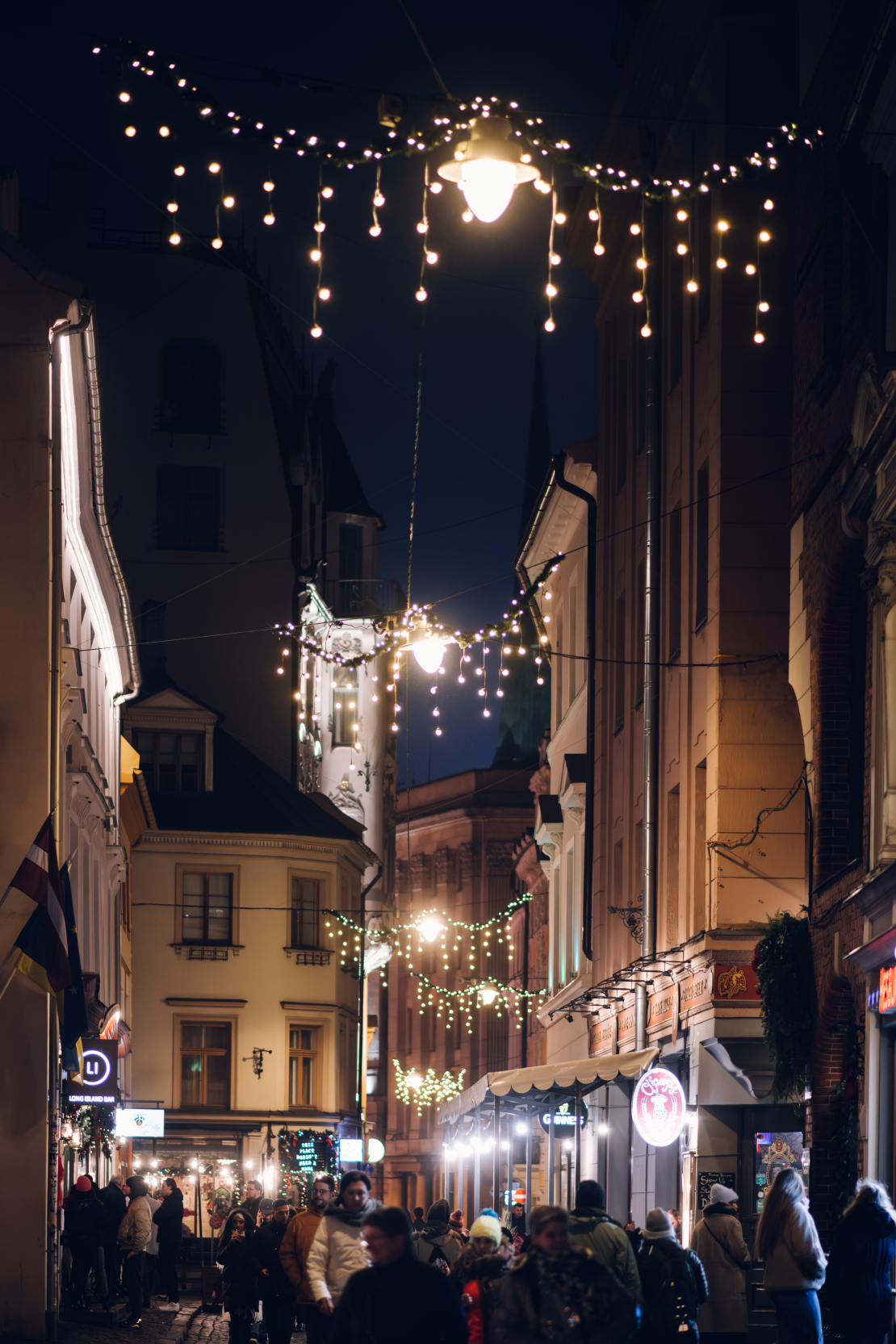 Rīga izgreznota Ziemassvētku noskaņās.