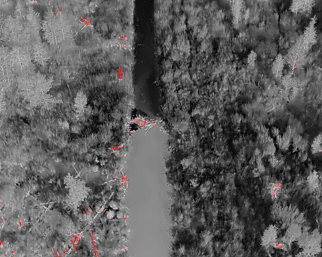 Bebru apmetnes no drona skata.