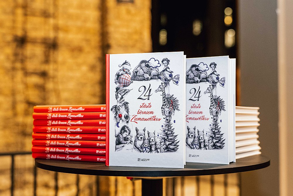 Grāmata "24 stāsti bērniem Ziemassvētkos" baudāma kā adventes kalendārs – pa vienam stāstam 24 decembra dienām līdz pat svētku vakaram.