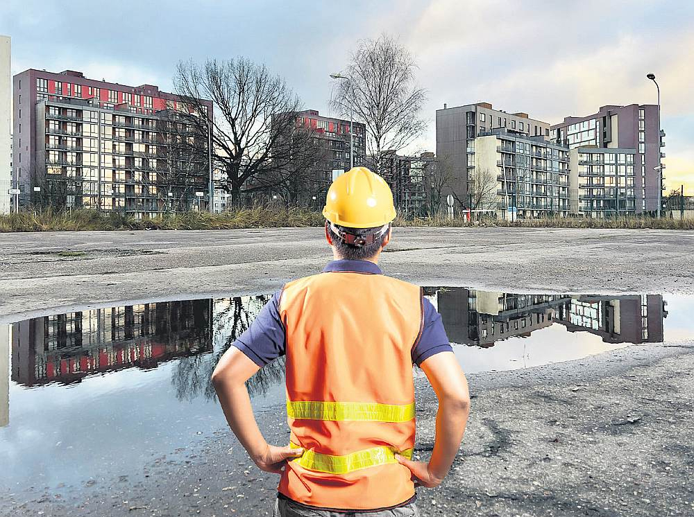 Pūces ielas nami pamestajā pļavā aiz Mēbeļu nama izauga laikā, kad brieda nekustamā īpašuma burbulis. Ēkām jau agrāk bijušas ķibeles – noplēsta sienas apdare, plaisājošs stiklojums, bet vienai no būvēm savulaik pat noteikts avārijas stāvoklis.