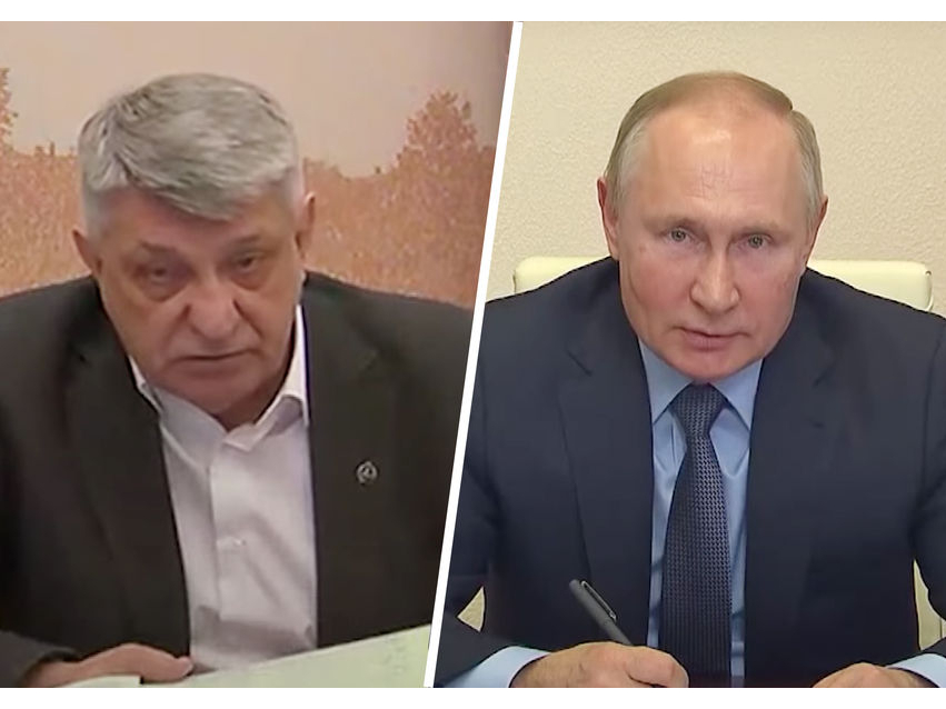 Aleksandrs Sokurovs un Vladimirs Putins.