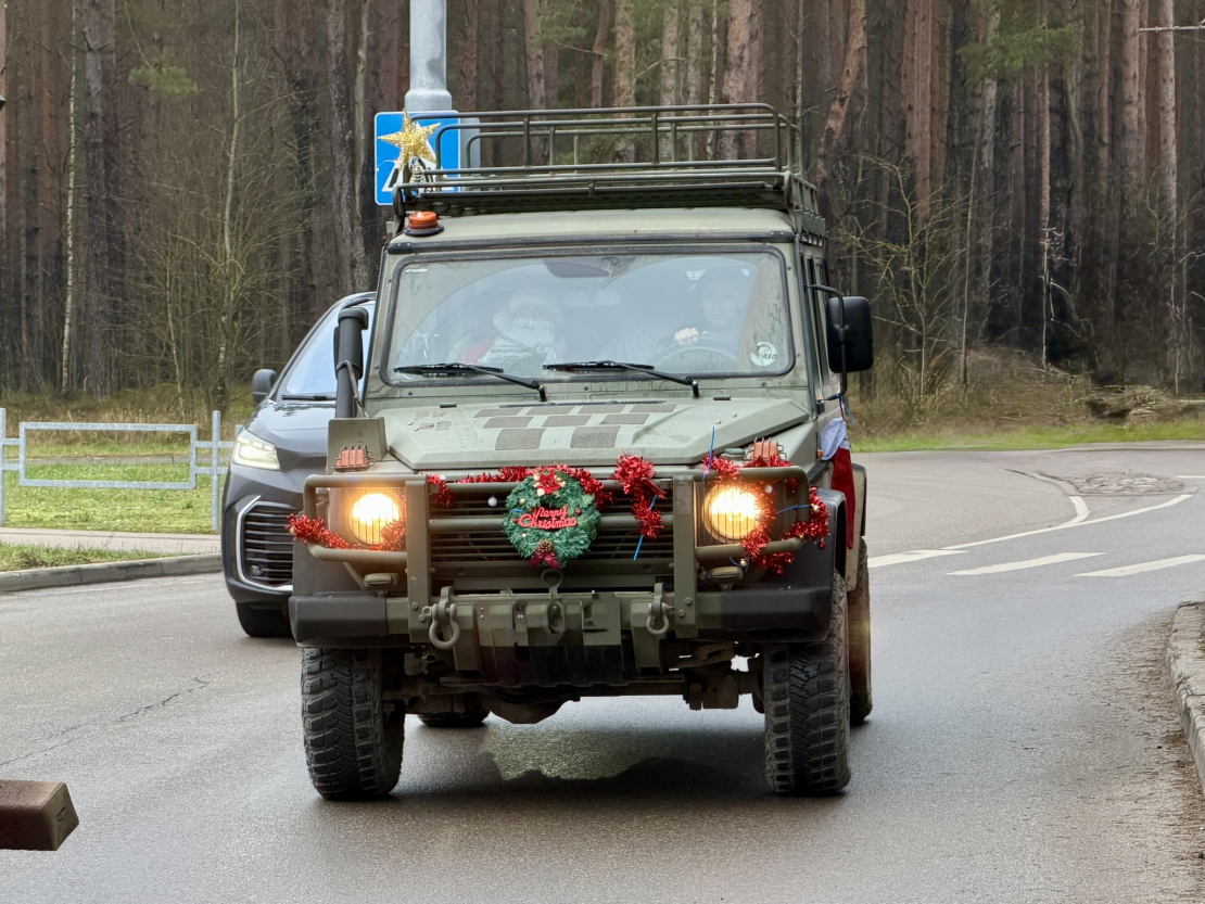 Kanādas karavīru labdarības akcija Daugavpils slimnīcā.