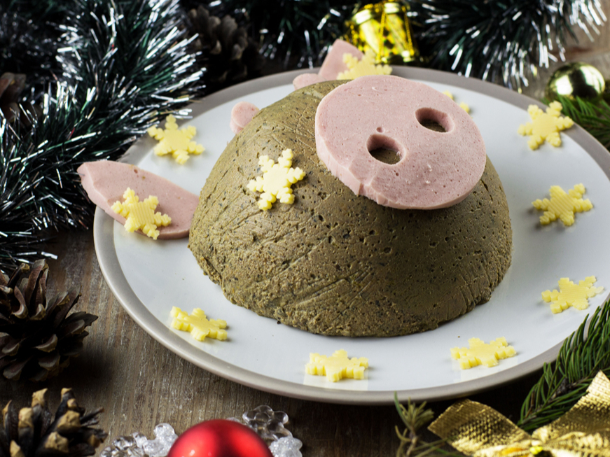 Cūkas aknu pastēte.