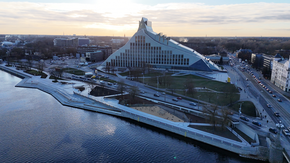 Mūkusalas ielas promenāde pēc pārbūves.