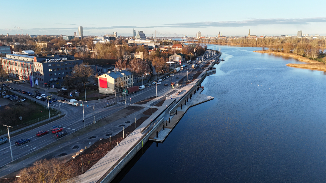 Mūkusalas ielas promenāde pēc pārbūves.