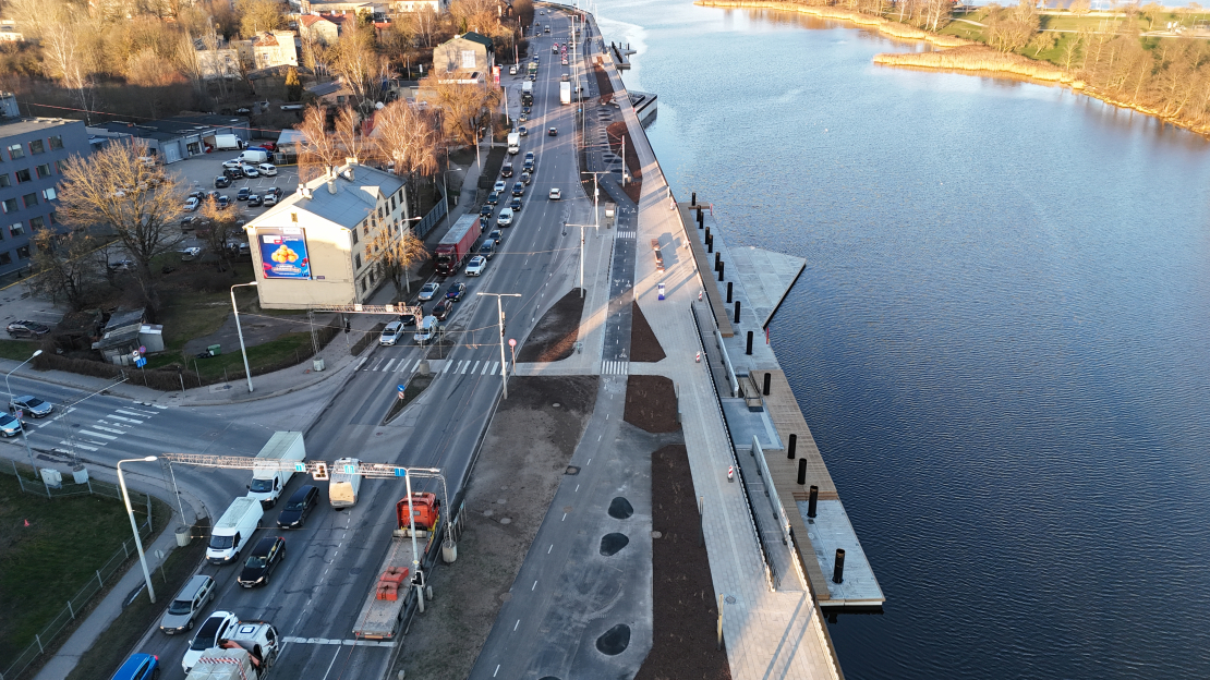 Mūkusalas ielas promenāde pēc pārbūves.