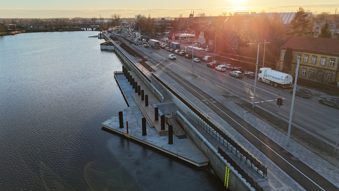 Mūkusalas ielas promenāde pēc pārbūves.