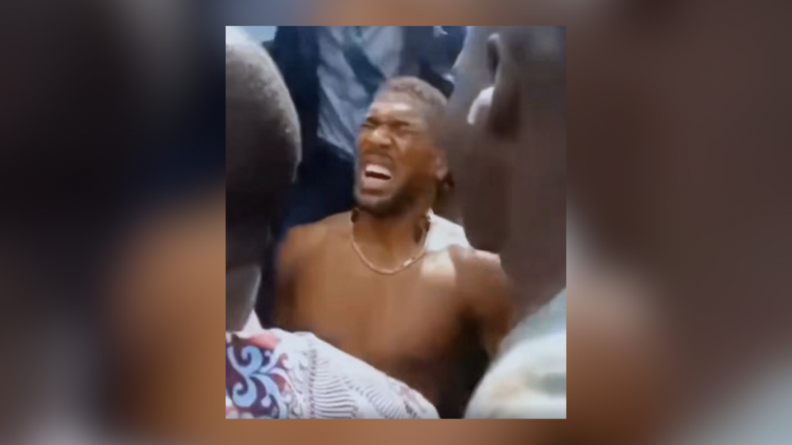 Entonijs Džošua pēc avārijas.