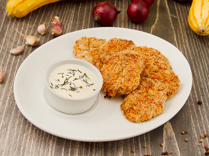 Ķirbja un kartupeļu kotletītes.