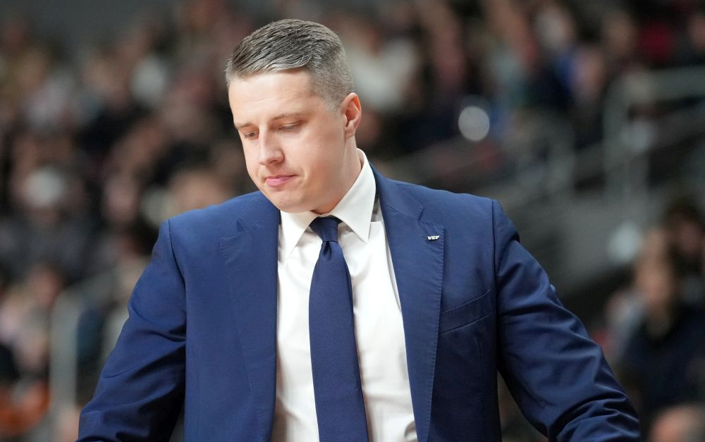 "VEF Rīga" galvenais treneris Mārtiņš Gulbis. 