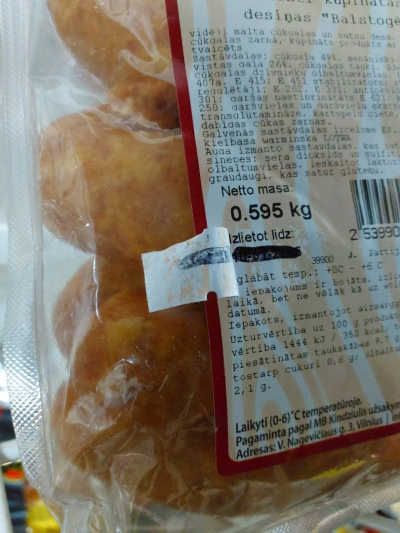 PVD konstatē viltotus derīguma termiņus produktiem veikalā "Mere".