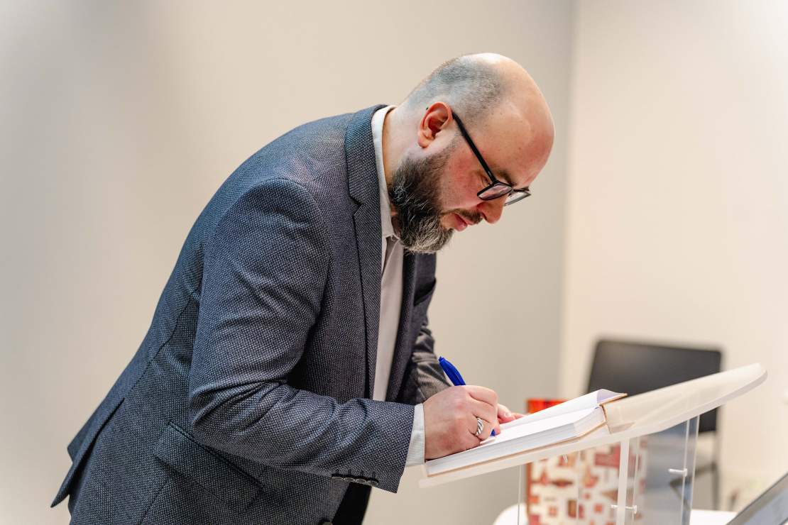 Grāmatas "Vienpatis. Latviešu virsnieka dzīvesstāsts" atvēršanas pasākums.