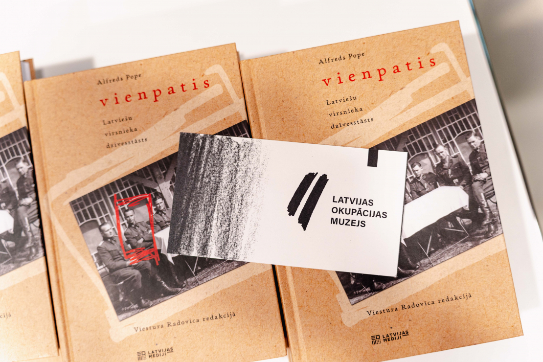 Grāmatas "Vienpatis. Latviešu virsnieka dzīvesstāsts" atvēršanas pasākums.